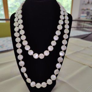 Charter Club Imitation Coin White Cultured Freshwater Pearl and Gold Tone Beaded